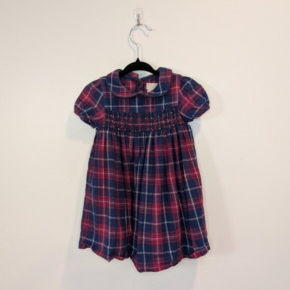 🧡 2 for 40 🧡 John Lewis Heirloom Collection Baby Plaid Dress | 100% Cotton - Picture 1 of 4